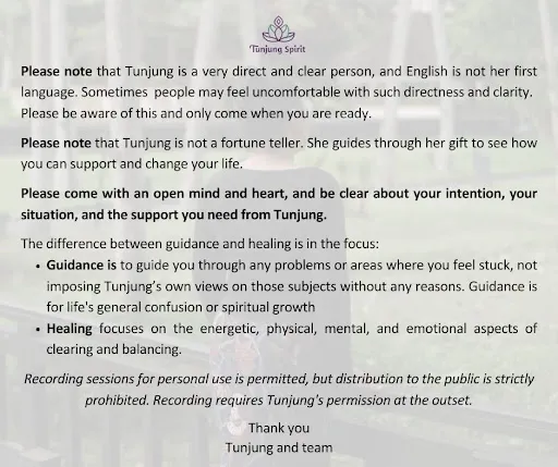 Tunjung Bali Healing, guidance, Meditation & Retreats. 1