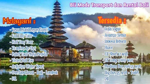 Tour Rental Bali / Bli Made Transport dan Rental Bali 1