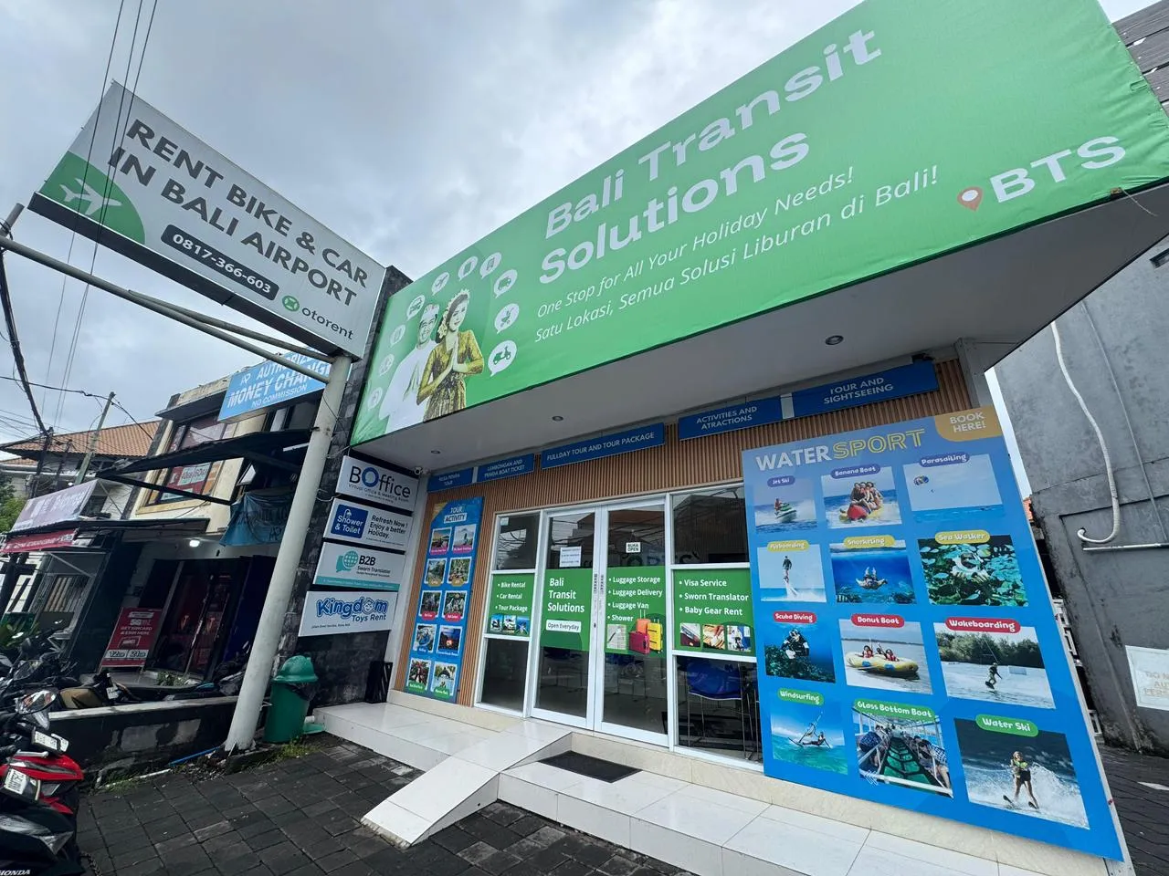 BTS | Bali Transit Solutions | Scooter & Car Rental | Luggage Storages | Visa | Airline Tickets | Shower 2