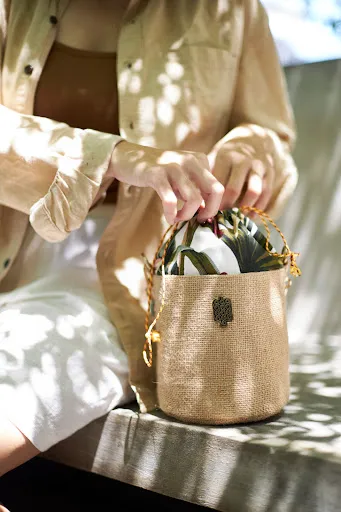 EthneeQ Tas Karung Goni Jute Bag Bali ( Souvenir / Hampers / Seminar Kit Bali ) 3