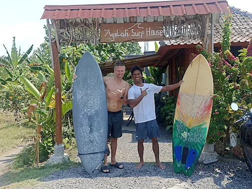 Medewi/AyolahSurfSchool/surf guide/guiding 1